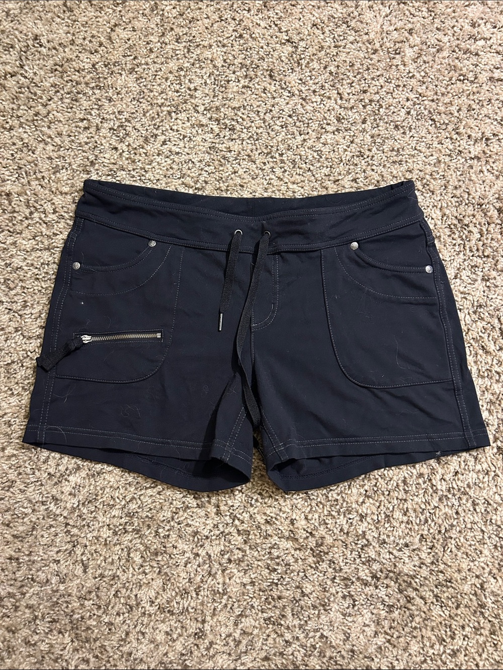 Athleta Women’s Black Drawstring Casual Shorts Medium